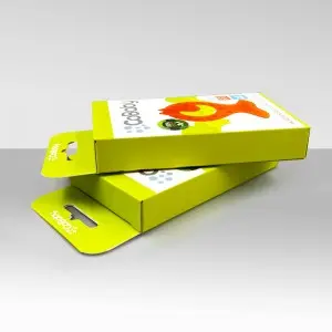 Custom printed free sample custom printing usb data cable packing hanger paper box